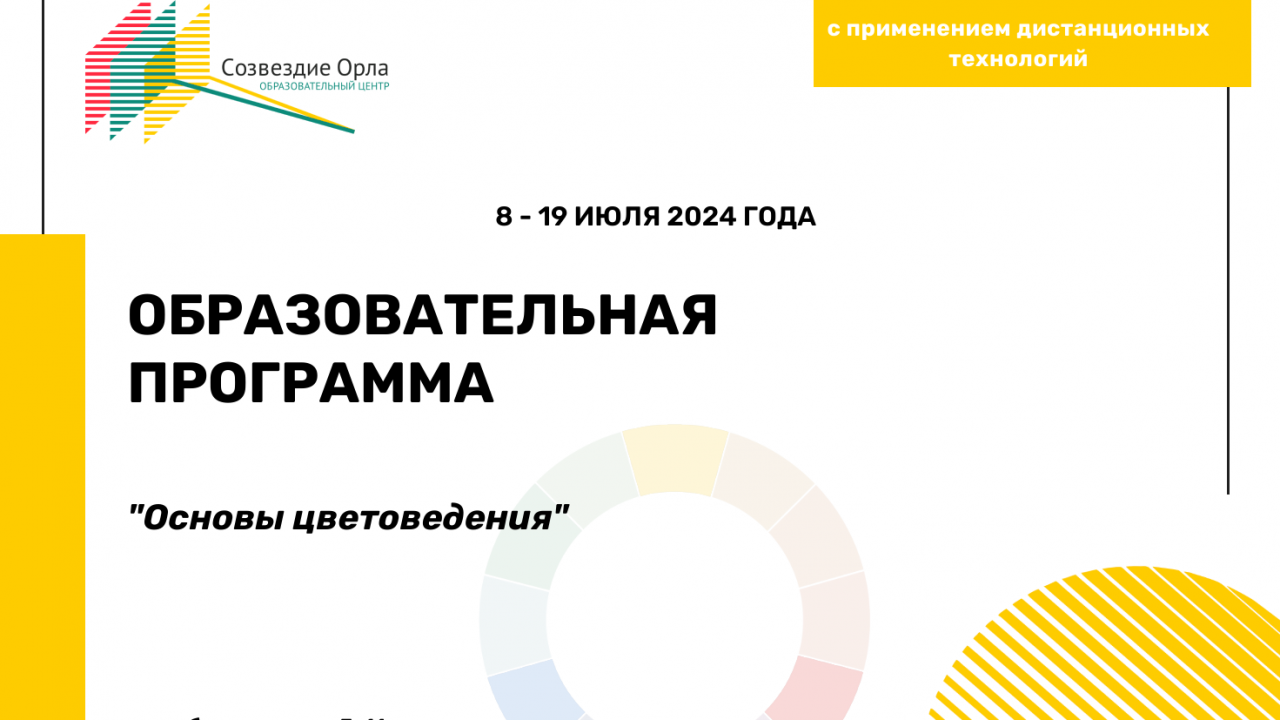 Образовательная программа «Основы цветоведения»