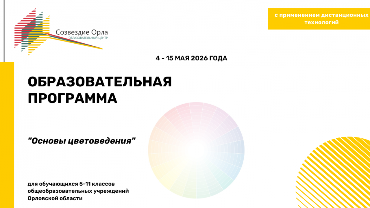 Образовательная программа «Основы цветоведения»