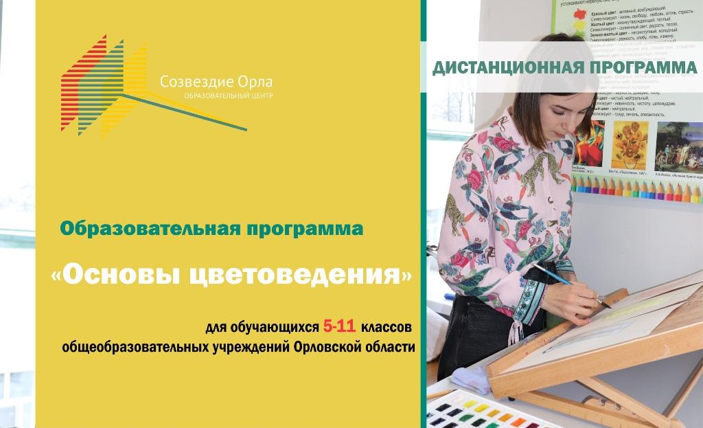Образовательная программа «Основы цветоведения» с применением дистанционных технологий