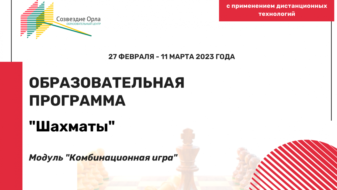 Образовательная программа «Шахматы. Модуль «Комбинационная игра»